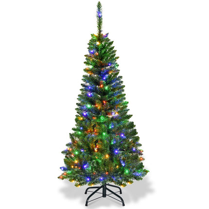 Künstlicher Weihnachtsbaum 135 cm, 150 LED-Lichter, Metallständer
