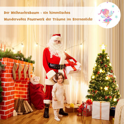 Künstlicher Weihnachtsbaum 150cm, Glasfaser, 8 Modi