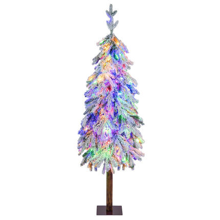 Artificial Christmas Tree 150cm, Flocked, 160 LED
