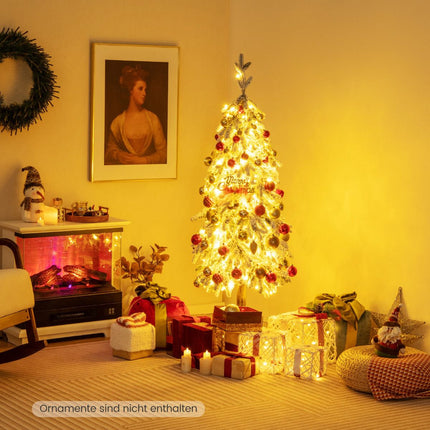Artificial Christmas Tree 150cm, Flocked, 160 LED