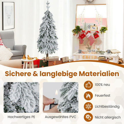 Artificial Christmas Tree 150cm, Flocked, 160 LED