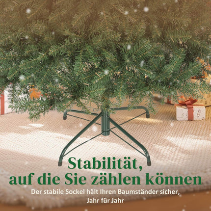 Künstlicher Weihnachtsbaum, 150 cm, Klappäste, Metallständer