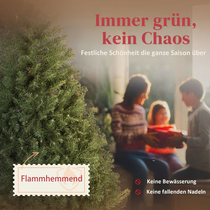 Künstlicher Weihnachtsbaum, 150 cm, Klappäste, Metallständer