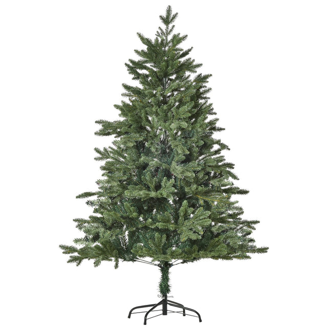 1,5M Künstlicher Weihnachtsbaum, PVC, Metallfuß, Grün