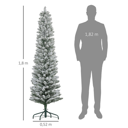 6ft Artificial Christmas Tree, 150 LEDs, Flame Retardant