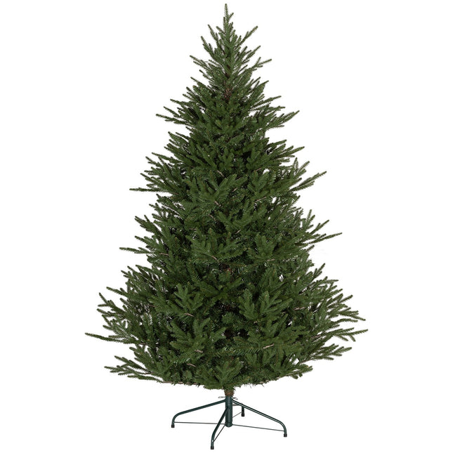 180 cm großer künstlicher Weihnachtsbaum, 2380 Spitzen, zusammenklappbarer Ständer