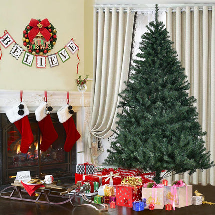 Artificial Christmas Tree 180 cm, Color-Changing LEDs, Metal Stand