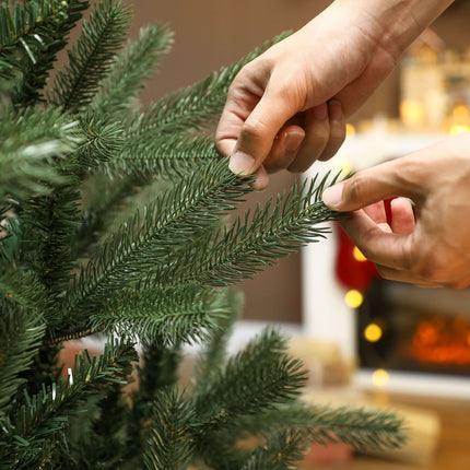 Künstlicher Weihnachtsbaum, 180 cm, dichte Äste, schwer entflammbar