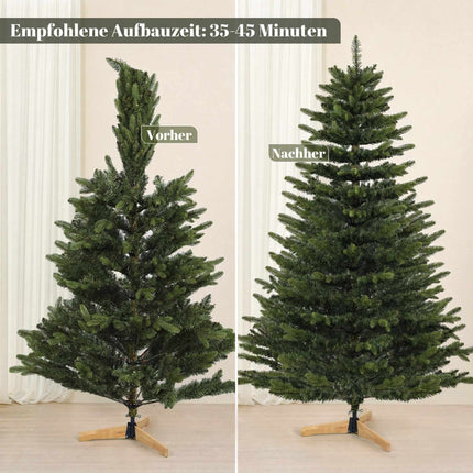 Artificial Christmas Tree 180 cm, Fraser Fir with Wood Stand