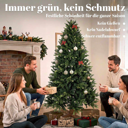Artificial Christmas Tree, 180 cm, Green, 2419 Branch Tips