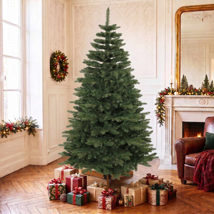 Artificial Christmas Tree 180 cm, Green, Foldable Wood Stand