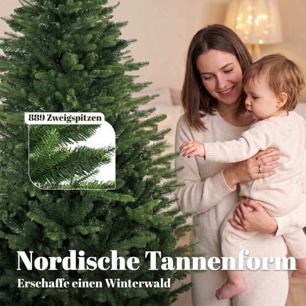 Artificial Christmas Tree, 180 cm, Nordic Fir with Pine Stand