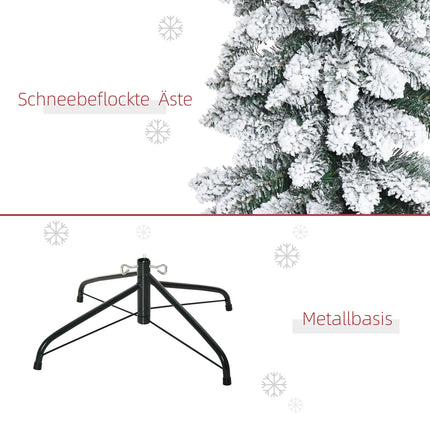Artificial Christmas Tree, 180 cm, Snowy Branches, Indoor Use