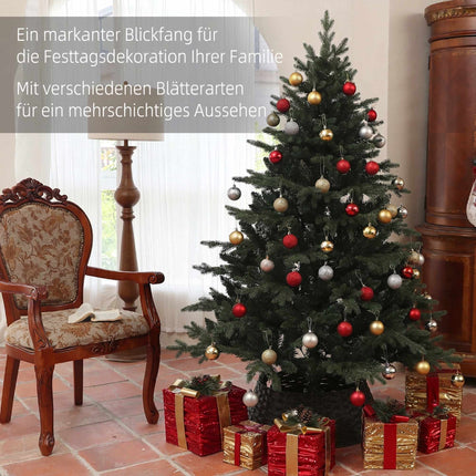 Artificial Christmas Tree 180 cm, Spruce Design, 1696 Tips, Steel Base, Green