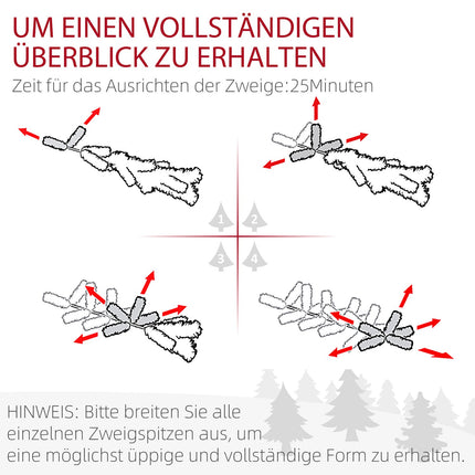 Artificial Christmas Tree, 183 cm, Slim with Snow Effect