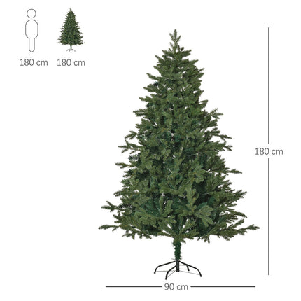 180 cm künstlicher Weihnachtsbaum - PVC/PE, Metallständer