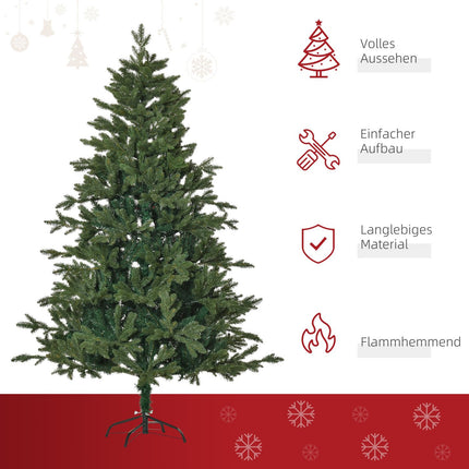 180 cm künstlicher Weihnachtsbaum - PVC/PE, Metallständer