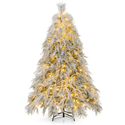 Künstlicher Weihnachtsbaum 192cm, Klappmechanismus, 250 warmweiße LEDs