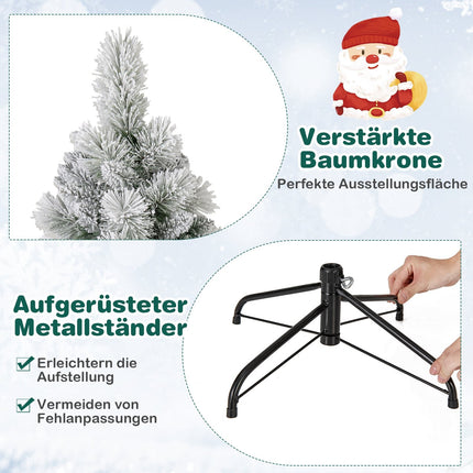 Künstlicher Weihnachtsbaum, 210 cm, 200 LED-Lichter, Pop-Up-Design