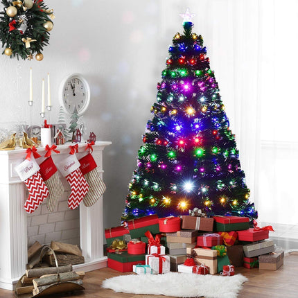 Künstlicher Weihnachtsbaum 210 cm, 280 LEDs, Metallständer