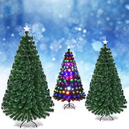 Künstlicher Weihnachtsbaum 210 cm, 280 LEDs, Metallständer
