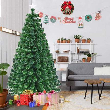 Künstlicher Weihnachtsbaum 210 cm, 280 LEDs, Metallständer