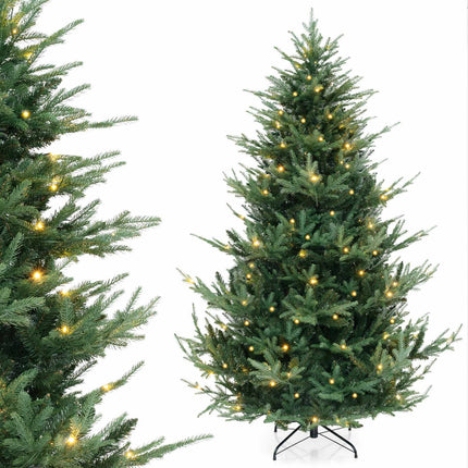 Künstlicher Weihnachtsbaum 210 cm, 340 warmweiße LEDs, 8 Modi