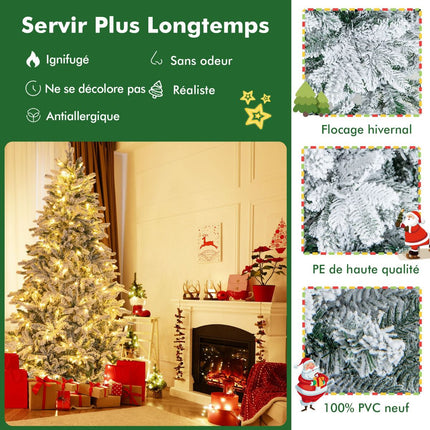 Umělý vánoční stromek 210 cm, s 300 teplými LED