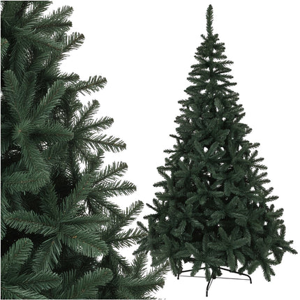 Künstlicher Weihnachtsbaum 2,1 m, dichte Nadeln, schwer entflammbar