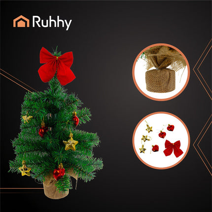 Künstlicher Weihnachtsbaum 45cm – Kompakt, lebensecht, dekoriert