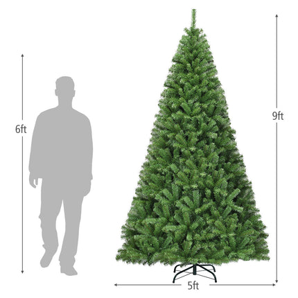 Künstlicher Weihnachtsbaum, 2,7 m PVC, klappbar, Metallständer