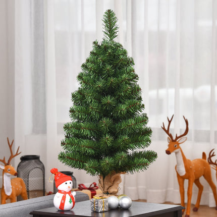 Artificial Christmas Tree, PVC Needles, 60/90cm, Cement Base