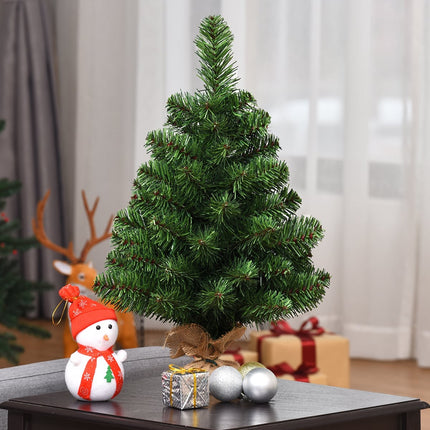 Artificial Christmas Tree, PVC Needles, 60cm, Cement Base