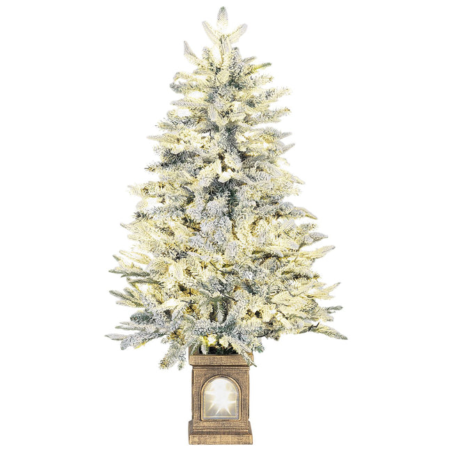 Artificial Christmas Tree, Snowy Look, 100 LEDs, 8 Modes