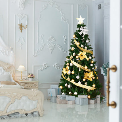 Künstlicher Weihnachtsbaum mit Metallständer, 180 cm, PVC-Material