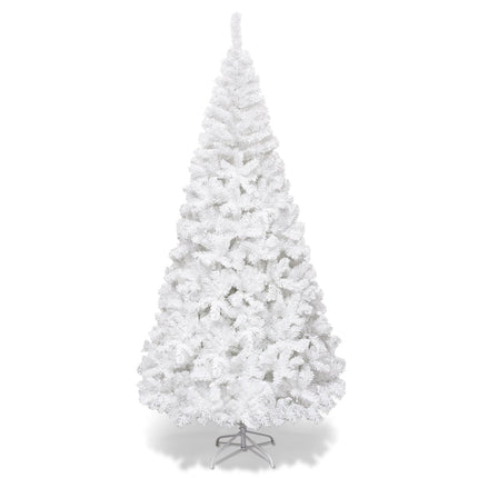 Artificial Christmas Tree with Metal Stand, 210 cm, White