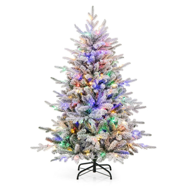 Artificial Christmas Tree with Multicolor LEDs, 8 Modes, 147cm