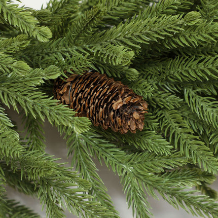 Künstlicher Weihnachtskranz mit Zapfen, 60 x 15 cm