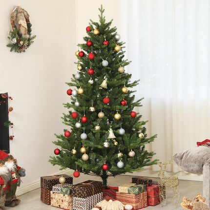 Sapin de Noël artificiel, 180 cm, 818 pointes, montage rapide, système de pliage, support en acier, pour décoration de Noël, intérieur, vert