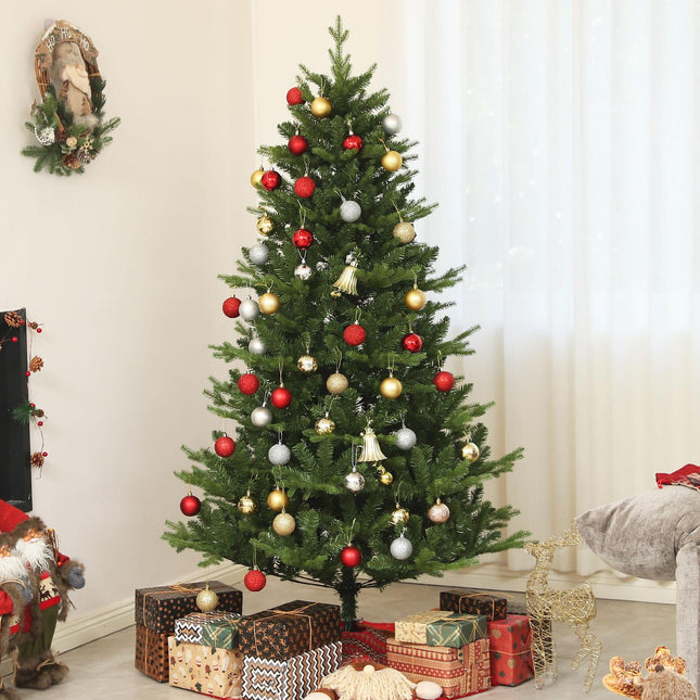Künstlicher Weihnachtsbaum, 180 cm hoch, grün für innen, einfache Montage