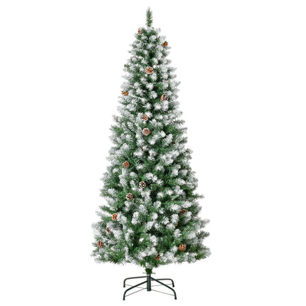 180 cm künstlicher Weihnachtsbaum, beschneit, 630 Spitzen, für den Innenbereich