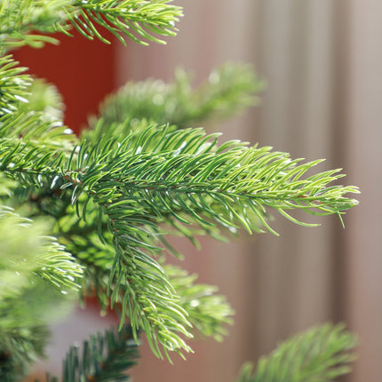 180 cm künstlicher Weihnachtsbaum, 1700 Spitzen, faltbarer Ständer