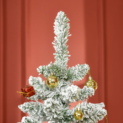 180 cm künstlicher Weihnachtsbaum mit Schnee – 750 Spitzen, für drinnen
