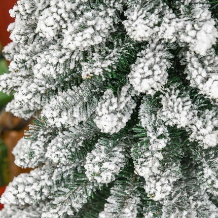 Künstlicher Weihnachtsbaum 210cm mit Schnee und Metallständer
