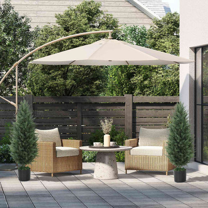 2er-Set 90 cm UV-beständige künstliche Zypressenbäume