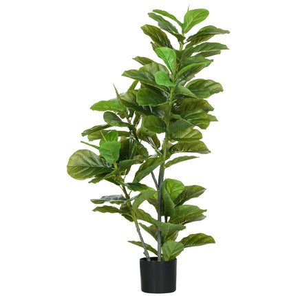 Artificial Ficus Plant, 110 cm, 90 Leaves with Pot