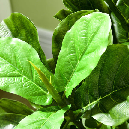 Artificial Ficus Plant, 110 cm, 90 Leaves with Pot