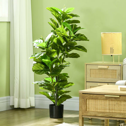 Artificial Ficus Plant, 110 cm, 90 Leaves with Pot