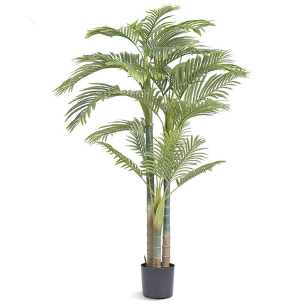Artificial Gold Cane Palm Tree, 2m, PE, Anti-Tip Pot