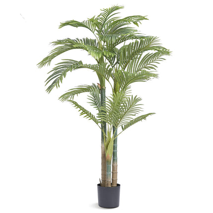 Artificial Gold Cane Palm Tree, 2m, PE, Anti-Tip Pot